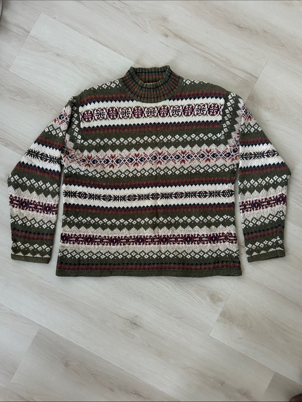Vintage Fashion Bug Sweater in Autumnal Hues
